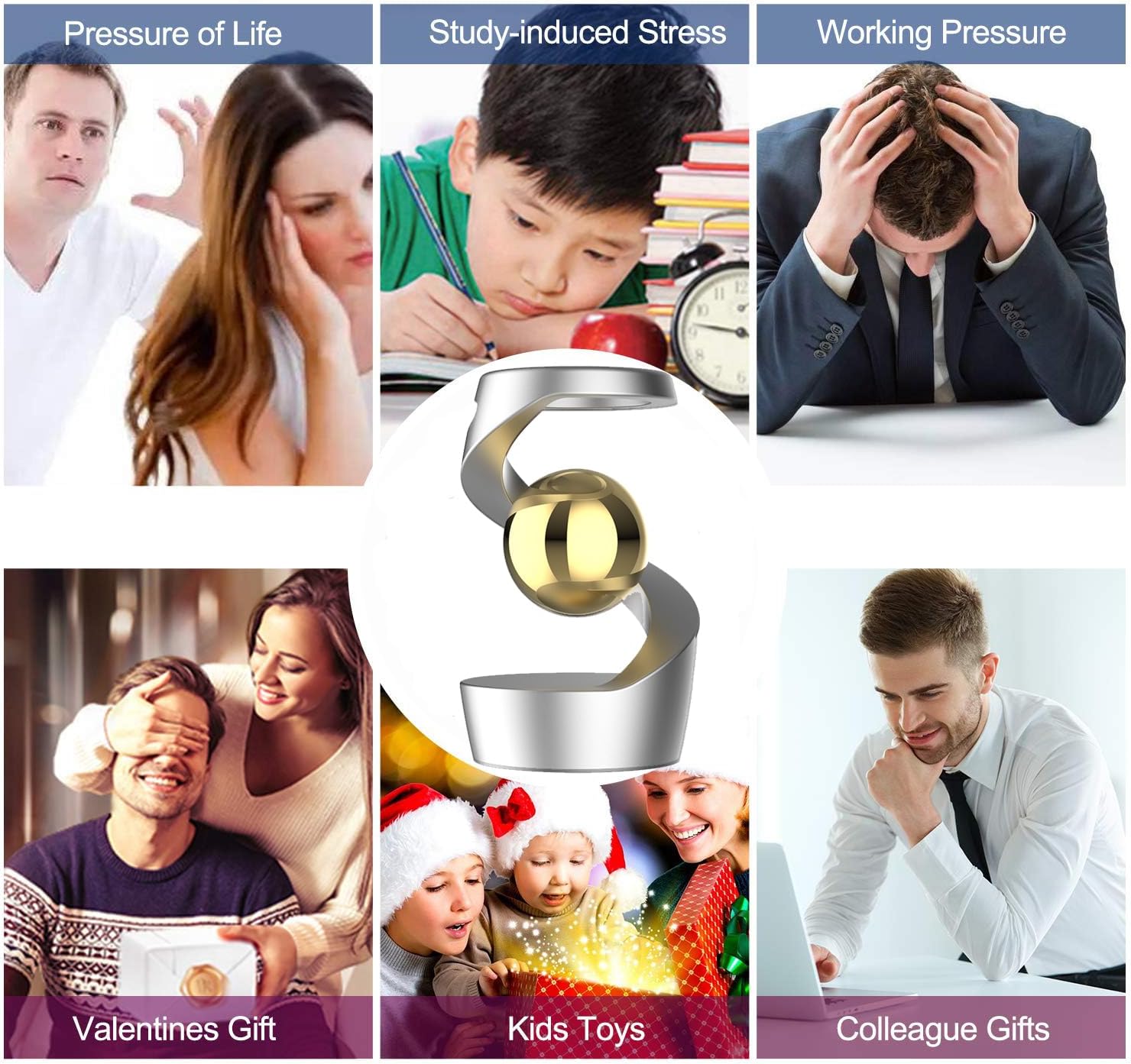 Laatste Dag 50% Korting!🔥I FloatMotion™ – Zwevend Kinetisch Bureauspeeltje