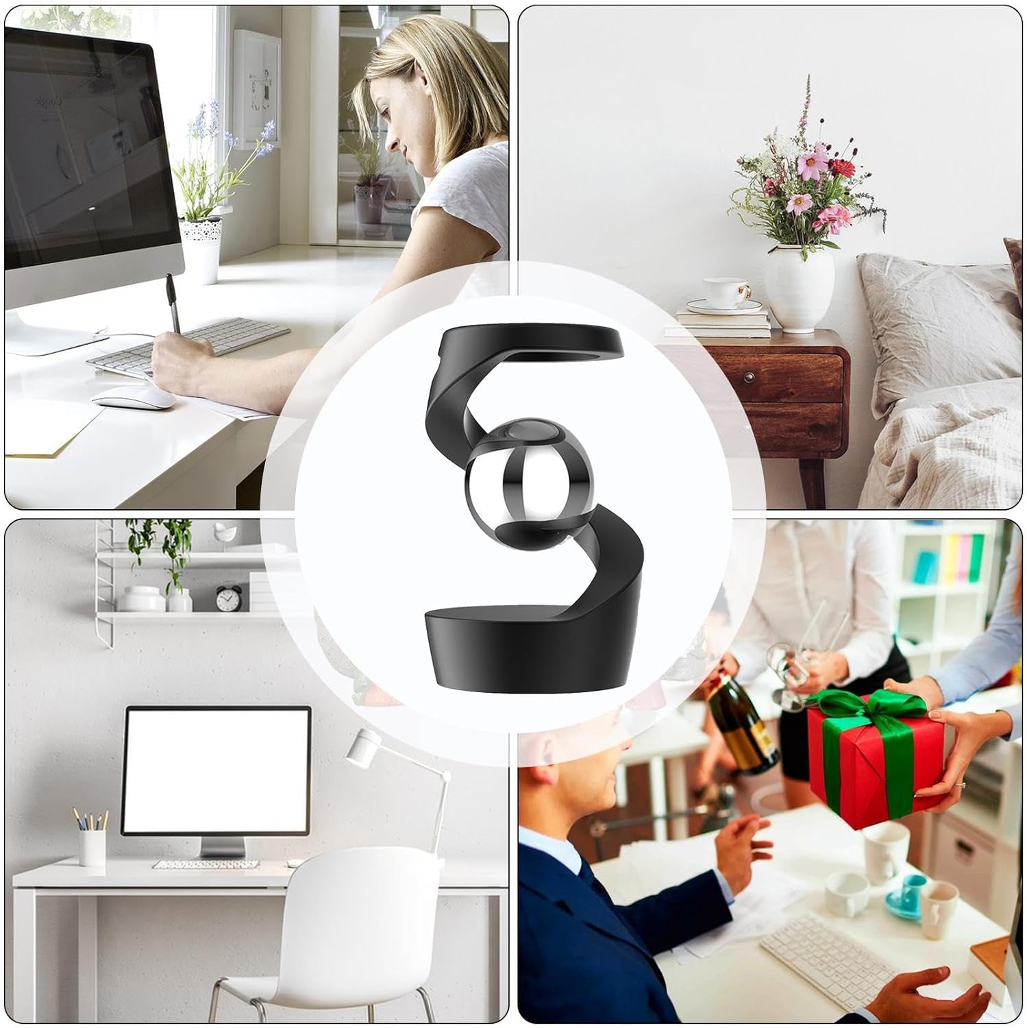 Laatste Dag 50% Korting!🔥I FloatMotion™ – Zwevend Kinetisch Bureauspeeltje