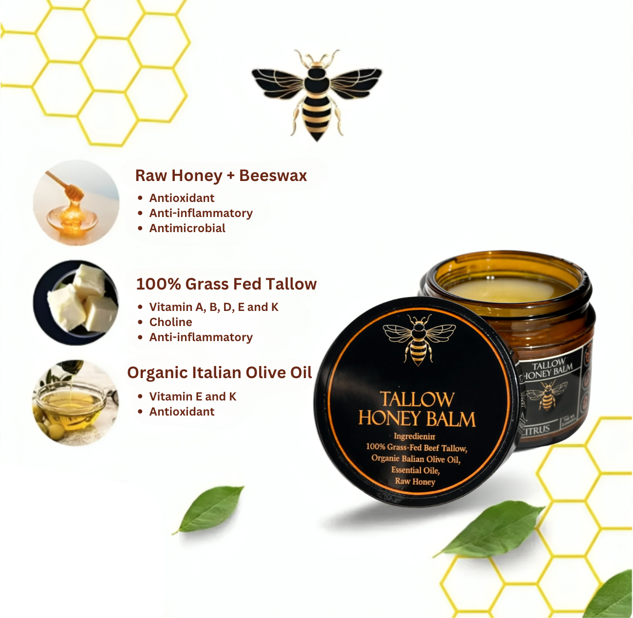 Laatste Dag 50% Korting!🔥I TALHOVA™ - Luxe Voedende Balsem met Tallow & Honing