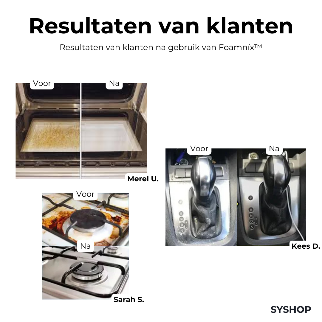 Laatste Dag 1+2 Gratis!🔥I Foamníx™ - Magische Schuimreiniger