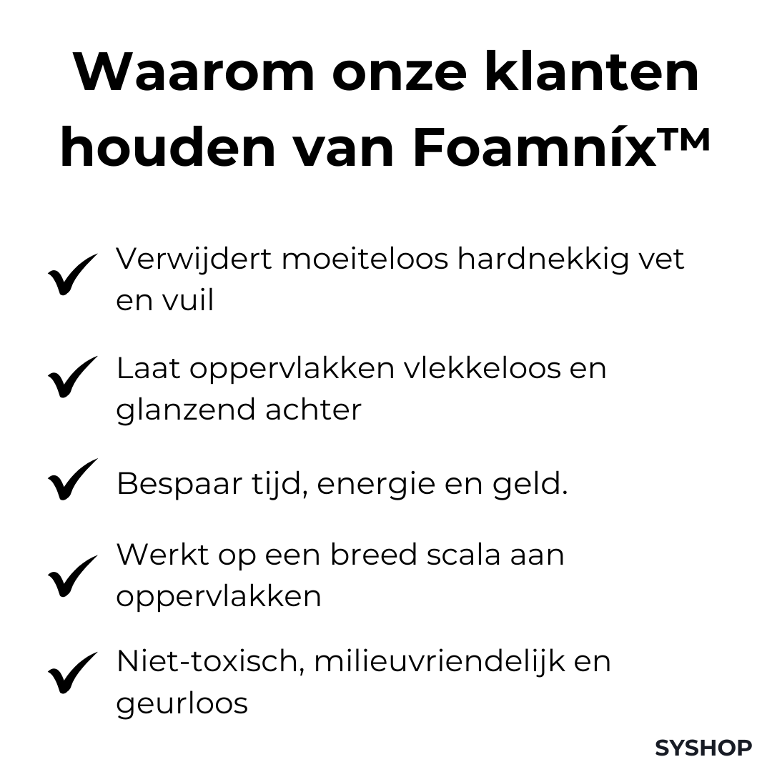 Laatste Dag 1+2 Gratis!🔥I Foamníx™ - Magische Schuimreiniger