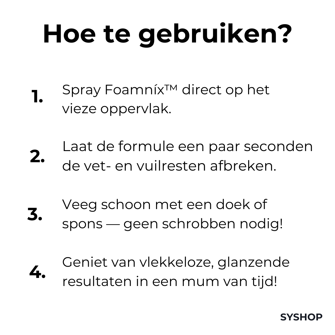 Laatste Dag 1+2 Gratis!🔥I Foamníx™ - Magische Schuimreiniger