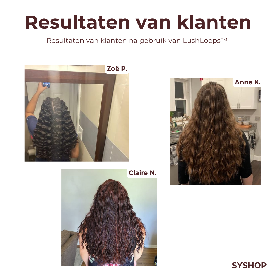 Laatste Dag 1+1 Gratis!🔥I LushLoops™ - Perfecte Krullen Zonder Hitte