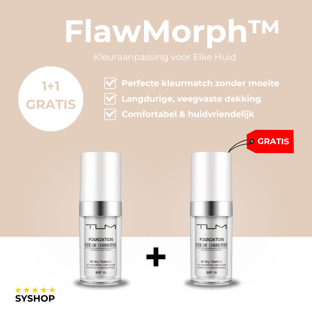 Laatste Dag 1+1 Gratis!🔥I FlawMorph™ - Kleuraanpassing voor Elke Huid