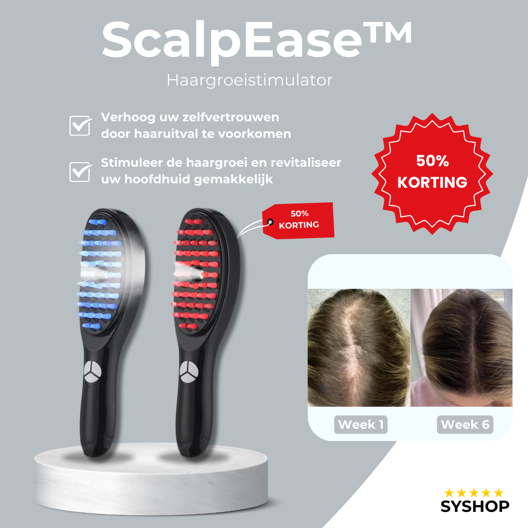 Laatste Dag 1+1 Gratis!🔥I ScalpEase™ Hoofdmassageborstel