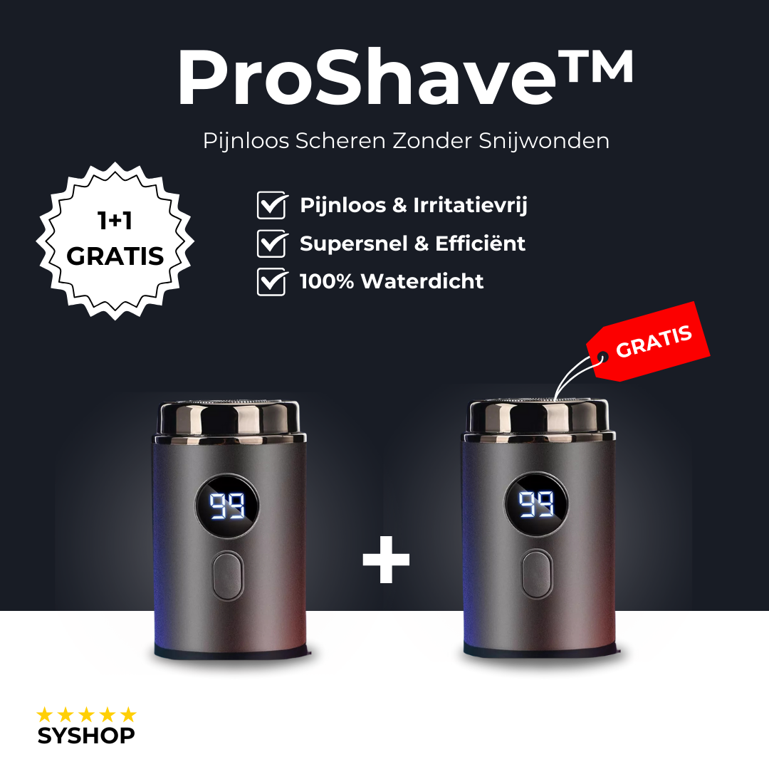 Laatste Dag 1+1 Gratis!🔥I ProShave™ - Pijnloos scheren zonder snijwonden!