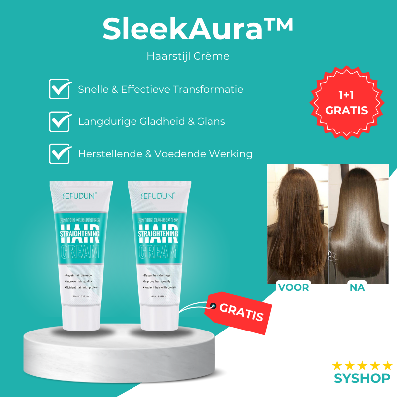 Laatste Dag 1+1 Gratis!🔥I SleekAura™ - Haarstijl Crème