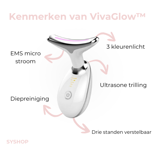 Laatste Dag 1+1 Gratis!🔥I VivaGlow™ - Stralende Huid in Één Stap met LED-Lichttherapie