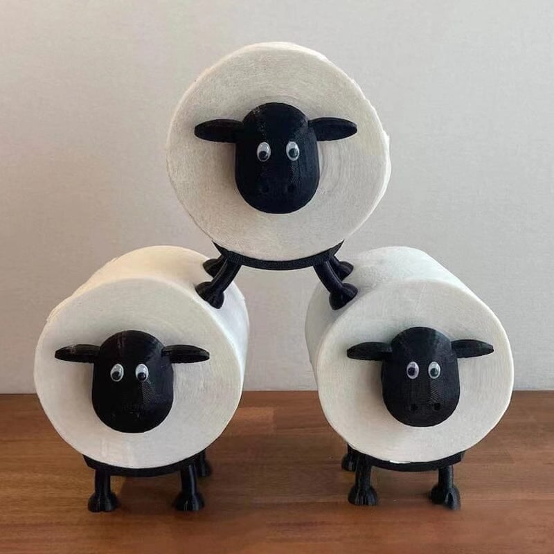 Laatste Dag 50% Korting!🔥I FluffyRolls™ – Schattige Schapenhouder voor Toiletrollen