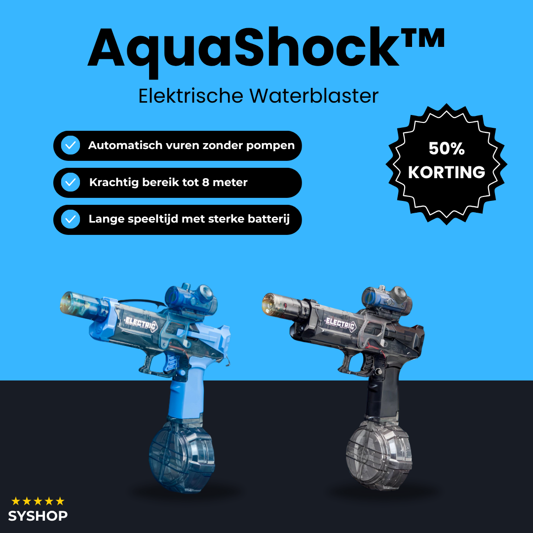 Laatste Dag 50% Korting!🔥I AquaShock™ - Elektrische Waterblaster