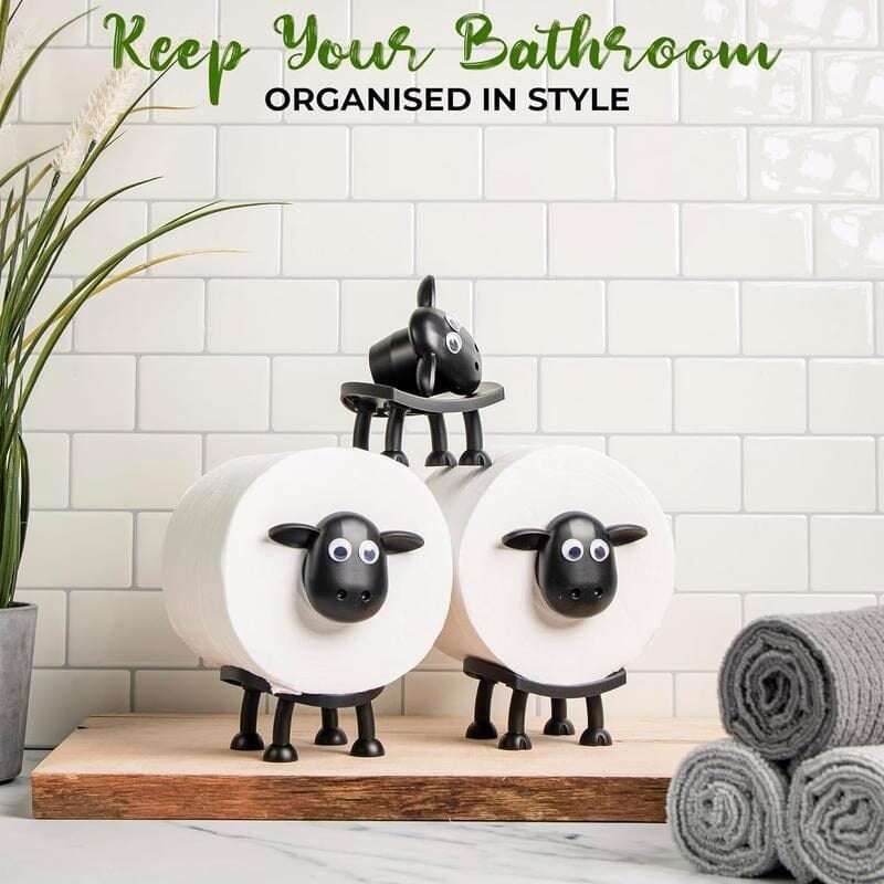 Laatste Dag 50% Korting!🔥I FluffyRolls™ – Schattige Schapenhouder voor Toiletrollen
