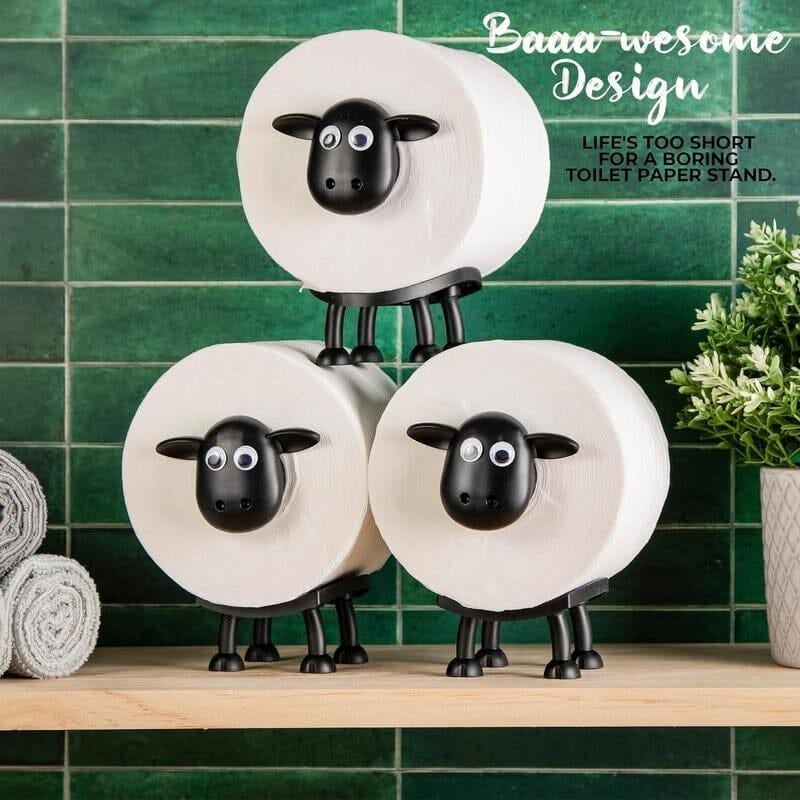 Laatste Dag 50% Korting!🔥I FluffyRolls™ – Schattige Schapenhouder voor Toiletrollen